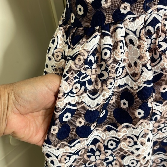 ENDLESS ROSE Women's Strapless Lace Floral Midi  Dress Size S - Picture 7 of 11